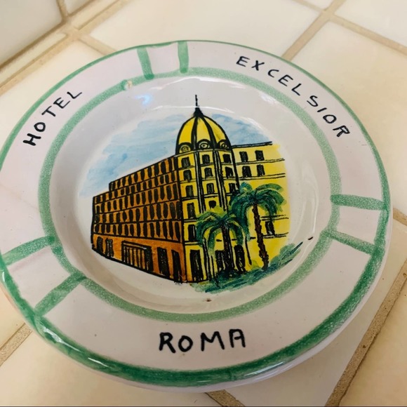 VINTAGE HOTEL EXCELSIOR ROMA ASHTRAY ITALY - Picture 4 of 5